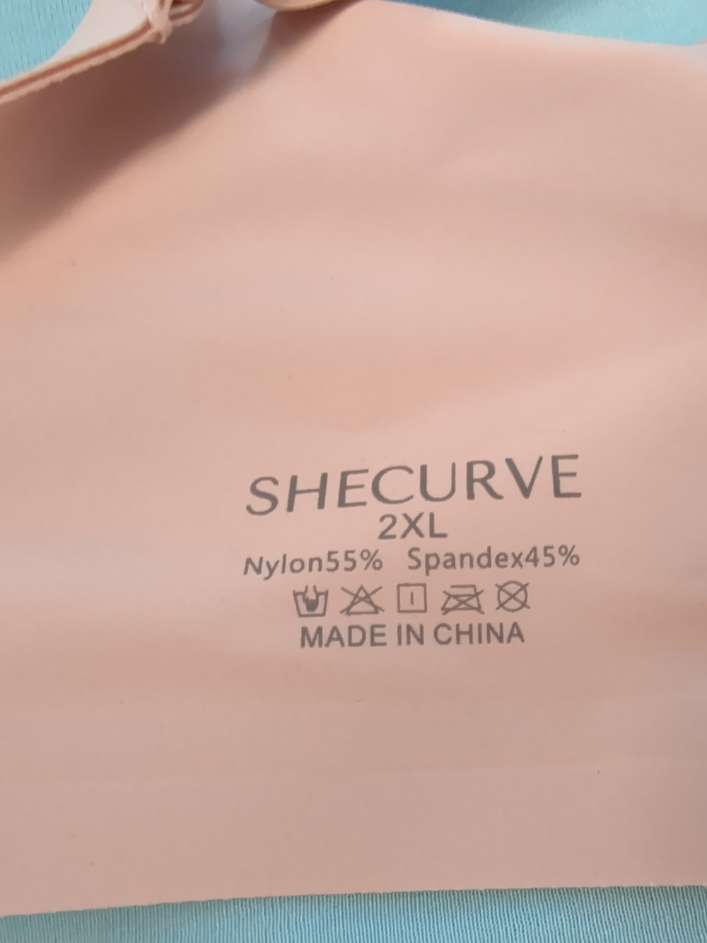SHECURVE 2XL Seamless Bra - Blush Pink